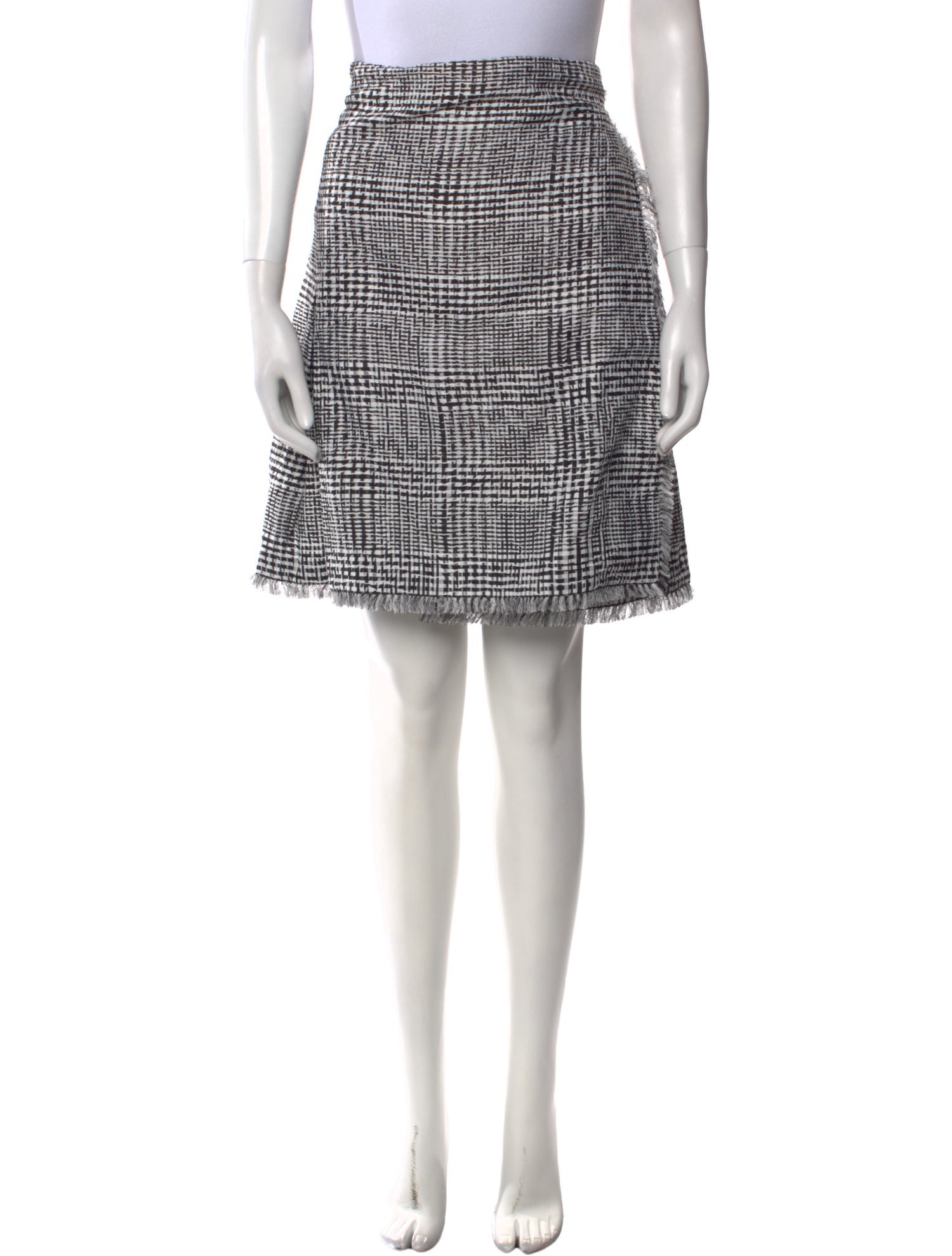 Burberry Plaid Print Knee-Length Skirt w/ Tags