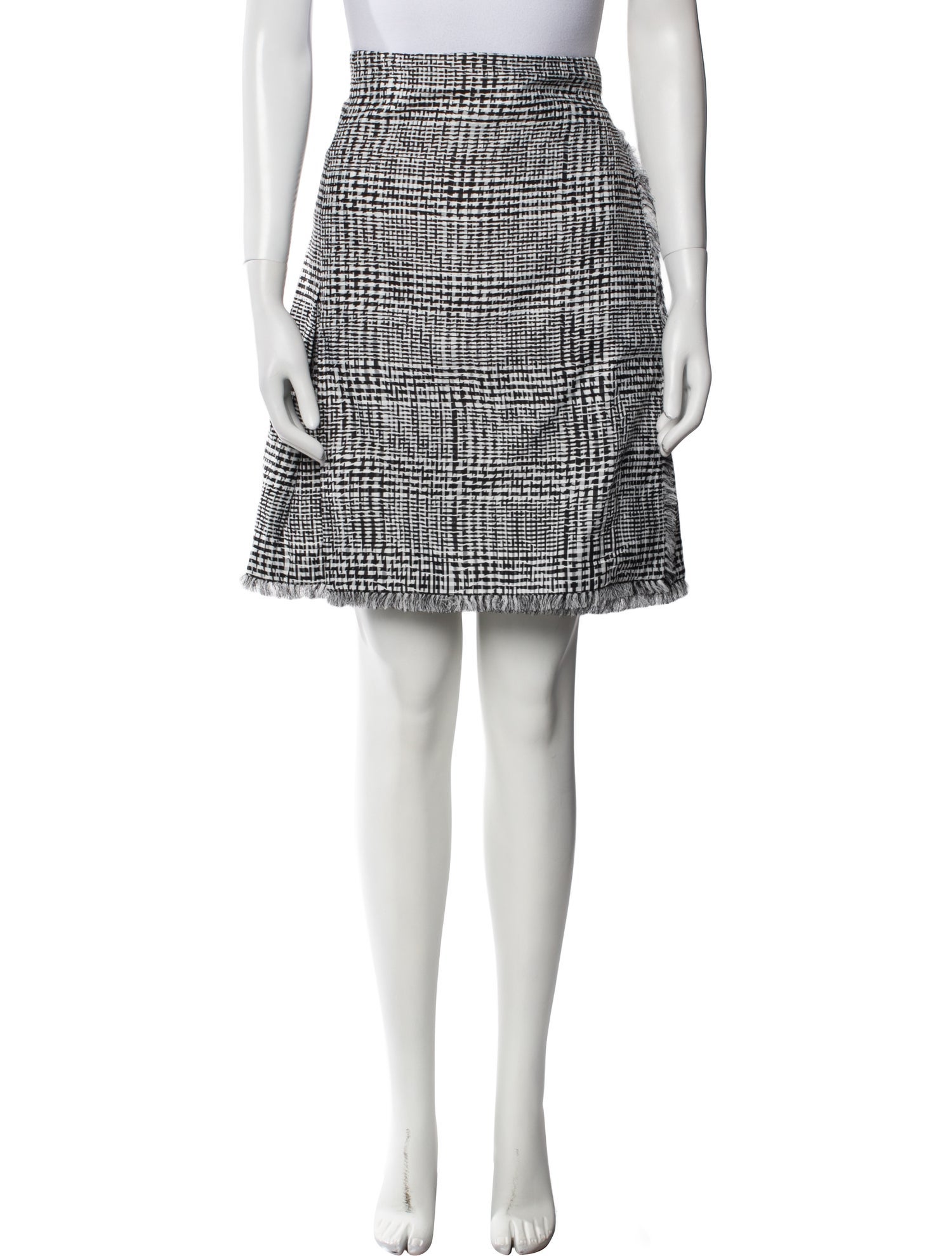 Burberry Plaid Print Knee-Length Skirt w/ Tags