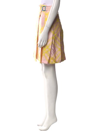 Burberry Plaid Print Knee-Length Skirt