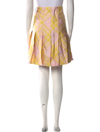 Burberry Plaid Print Knee-Length Skirt