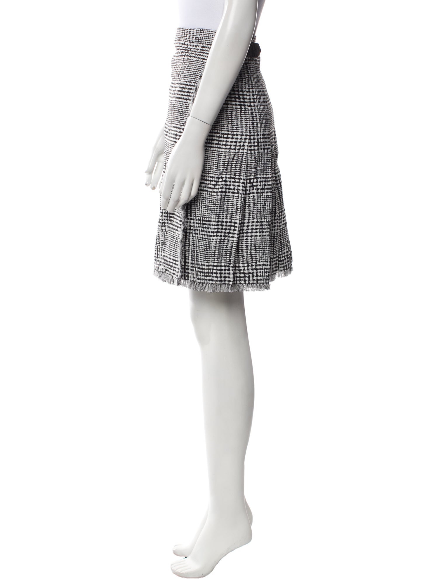 Burberry Plaid Print Knee-Length Skirt w/ Tags