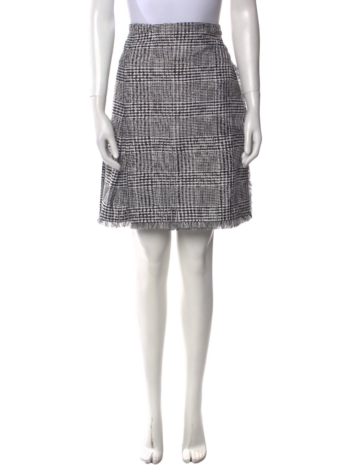 Burberry Plaid Print Knee-Length Skirt w/ Tags