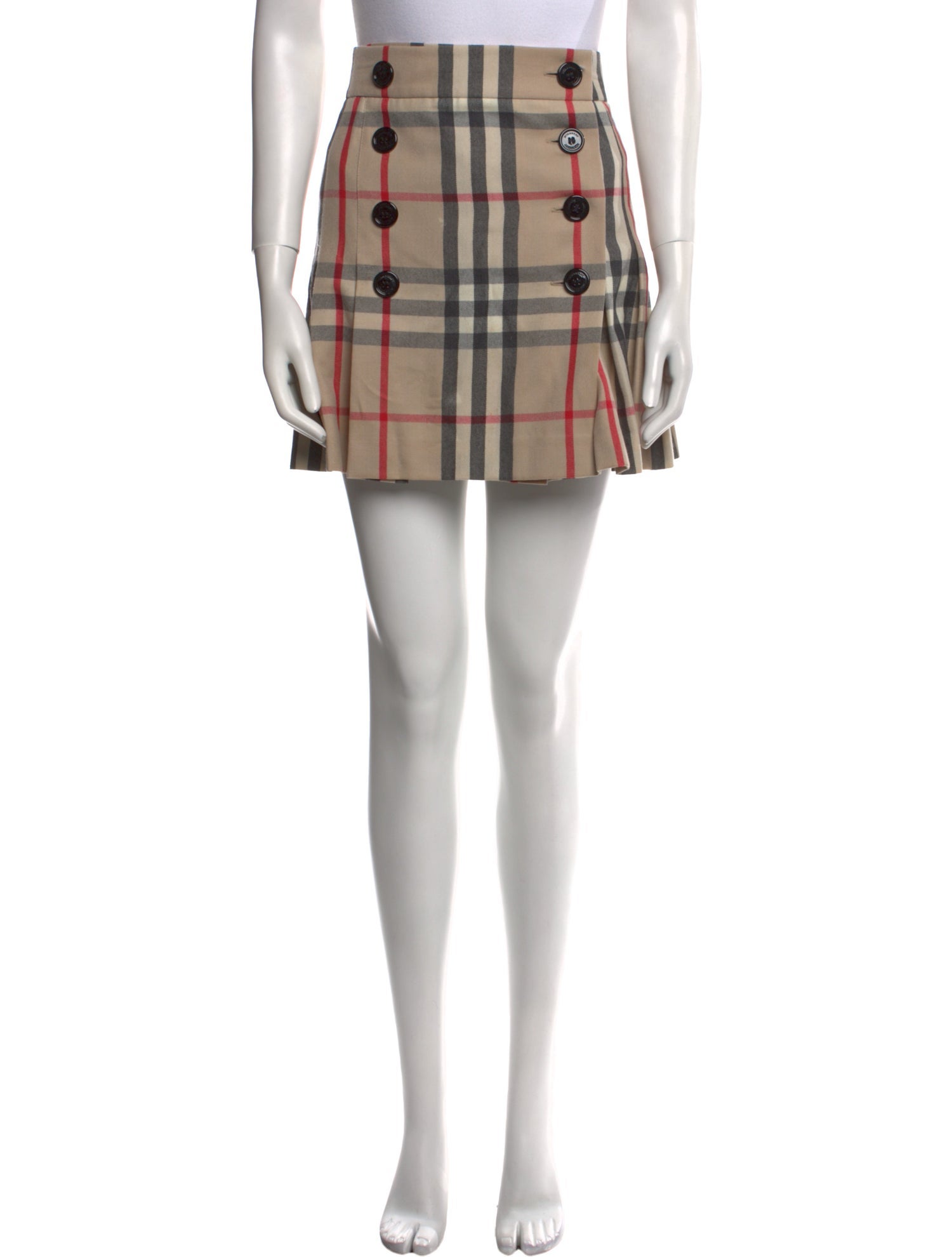 Burberry Wool Mini Skirt
