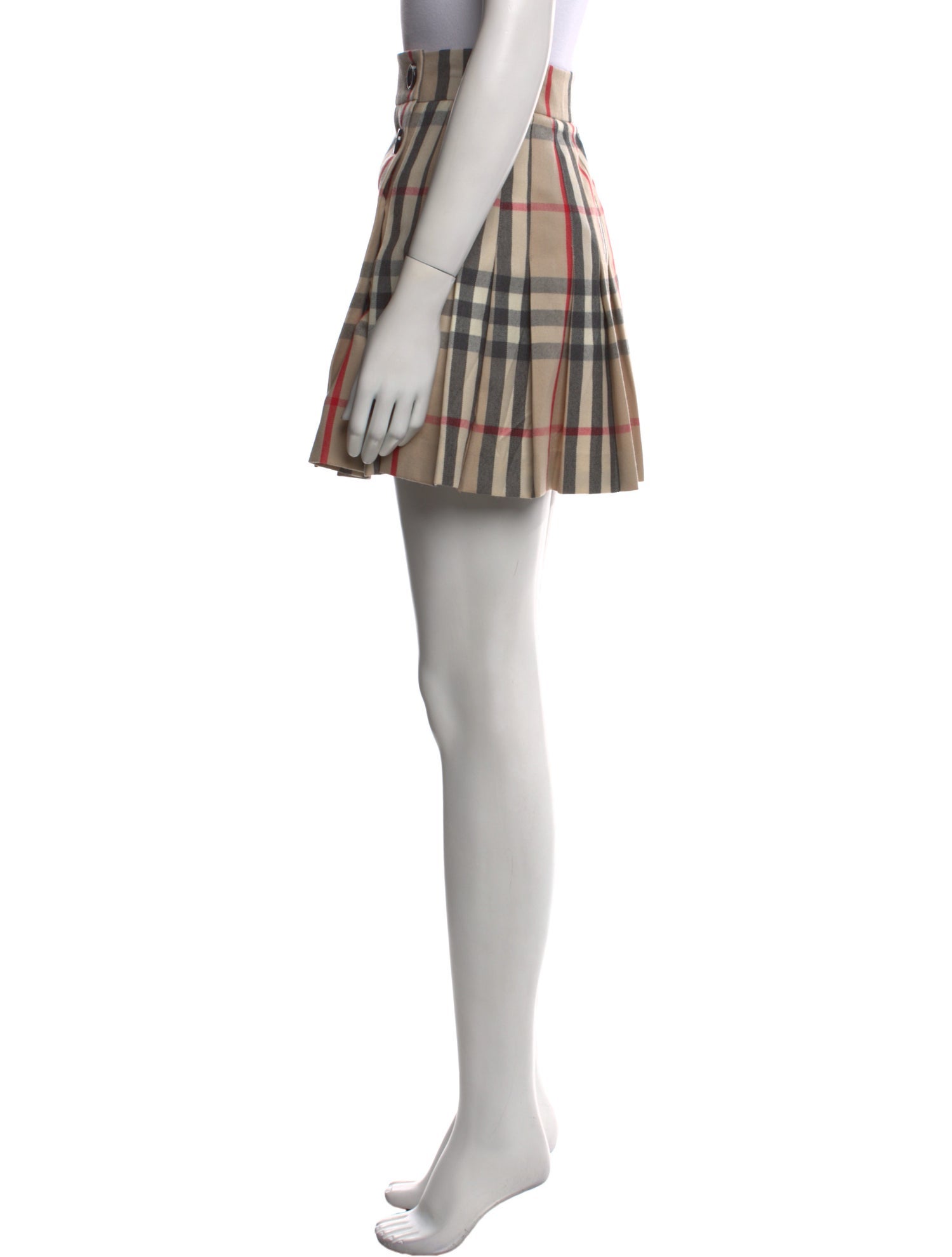 Burberry Wool Mini Skirt