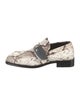 Burberry Leather Animal Print Loafers