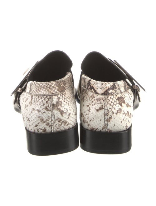 Burberry Leather Animal Print Loafers