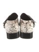 Burberry Leather Animal Print Loafers