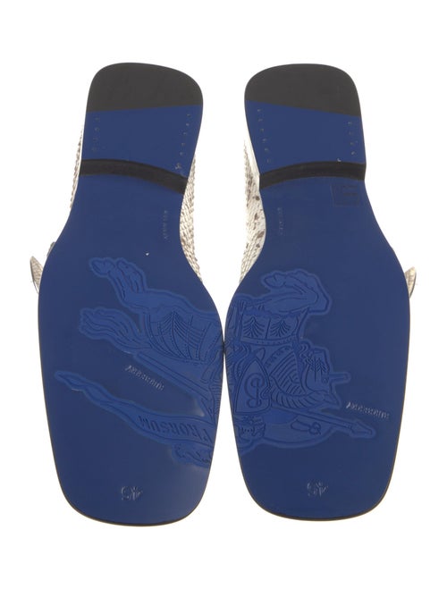 Burberry Leather Animal Print Loafers