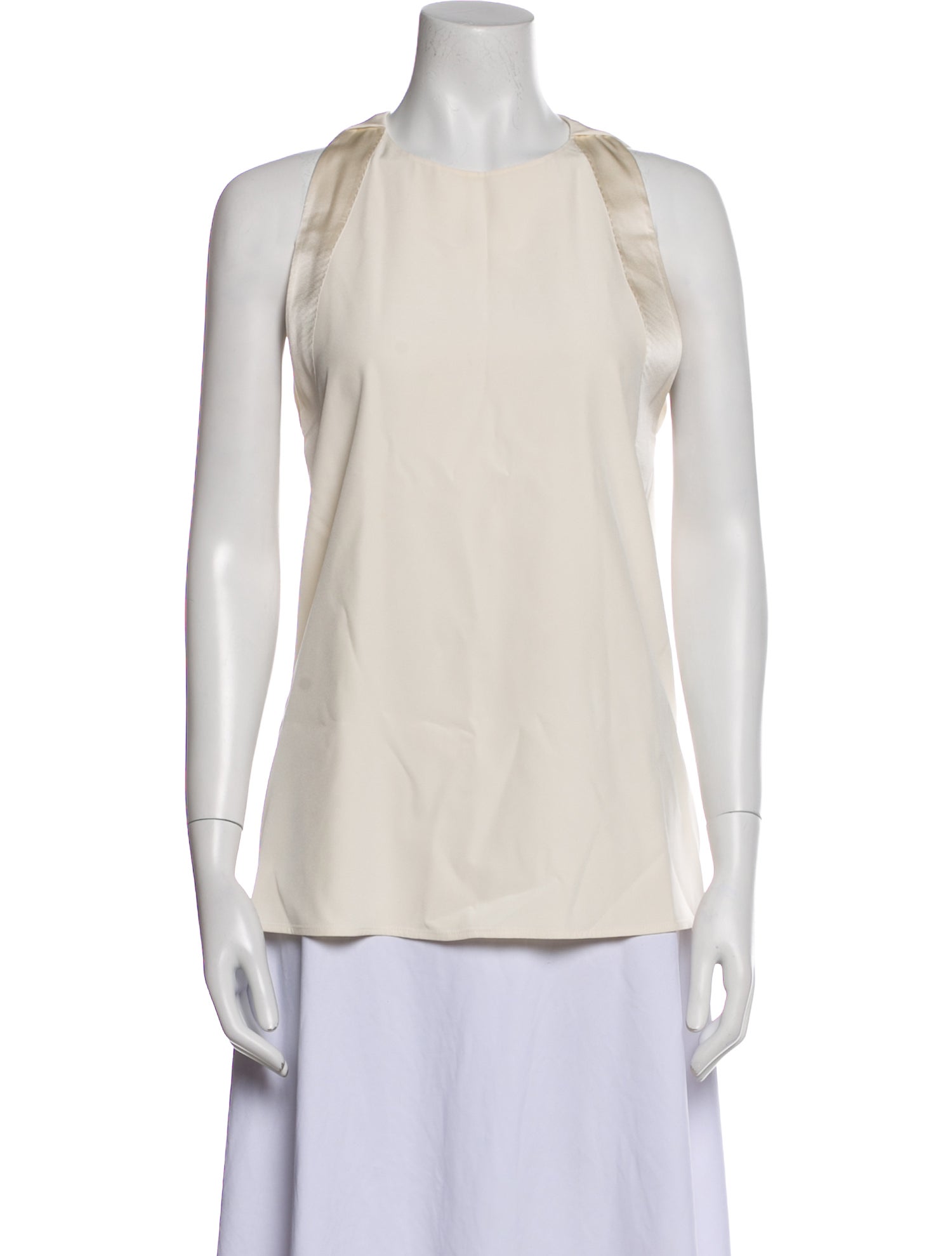 Burberry Silk Crew Neck Top