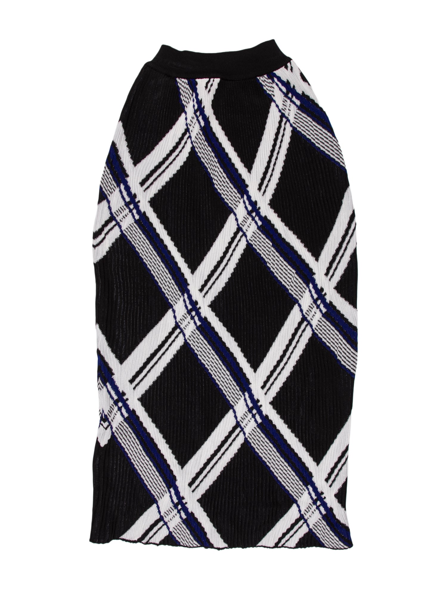 Burberry Silk Knee-Length Skirt