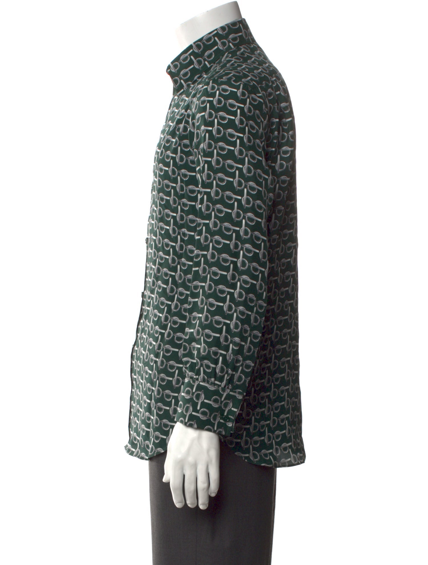 Burberry Silk Long Sleeve Shirt