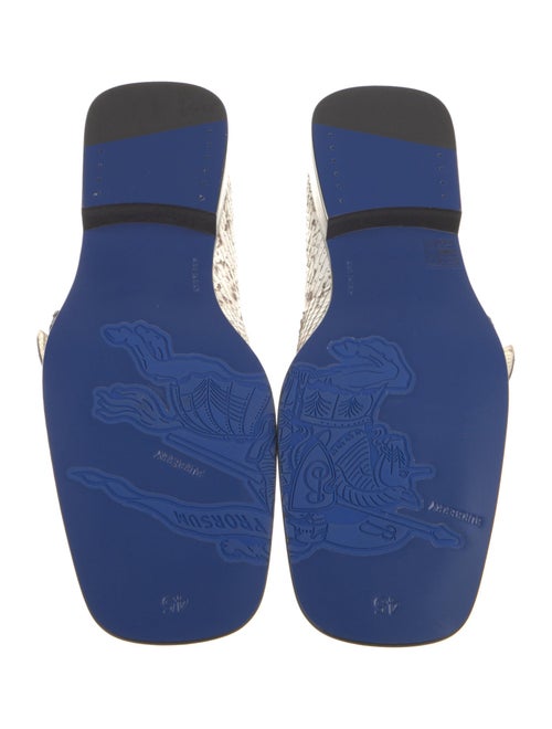 Burberry Leather Animal Print Loafers