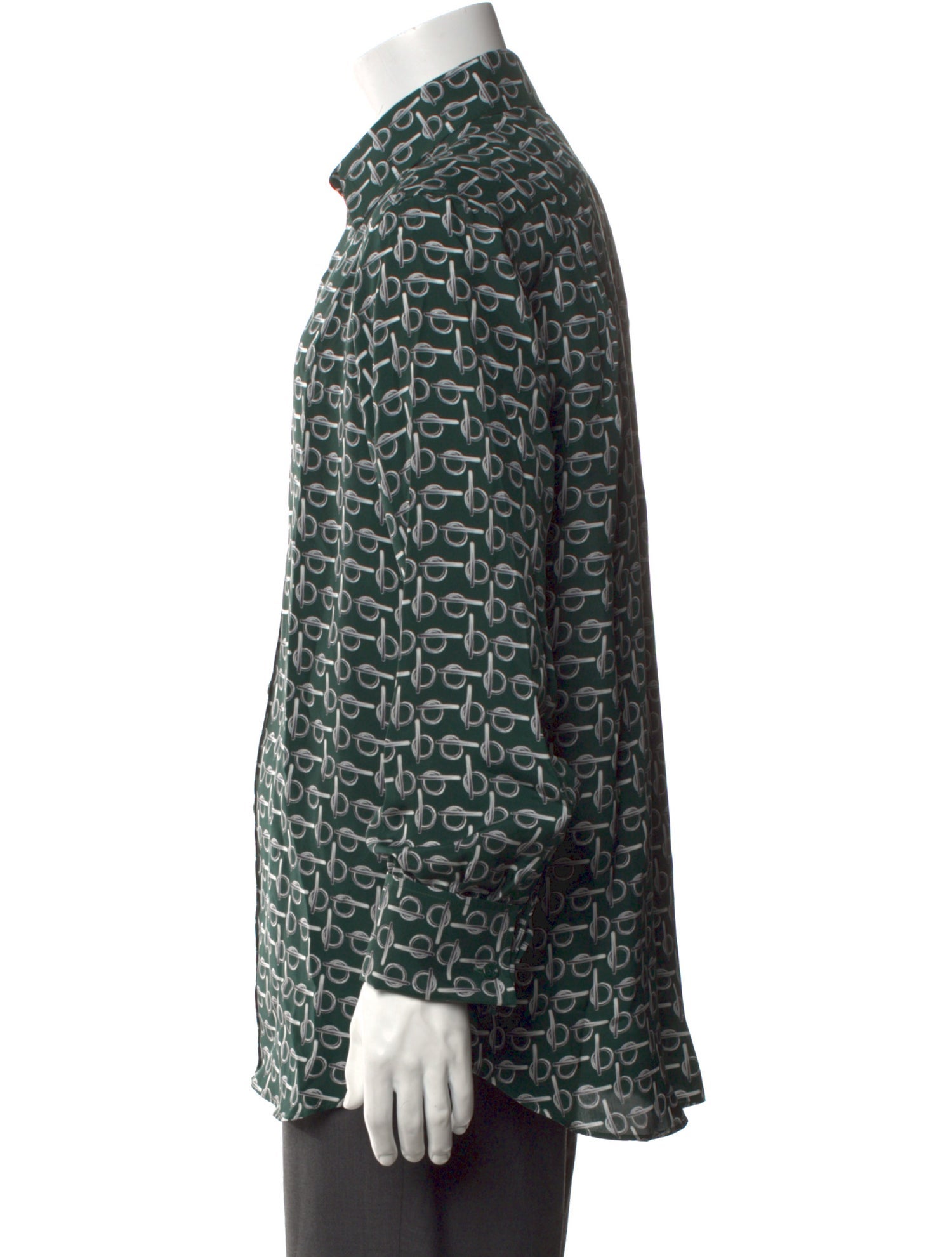 Burberry Silk Graphic Print Shirt