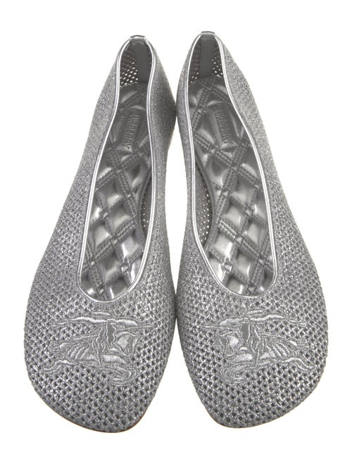 Burberry Leather Animal Print Flats