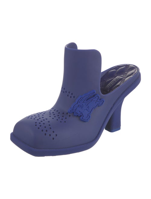 Burberry Rubber Lasercut Accents Mules