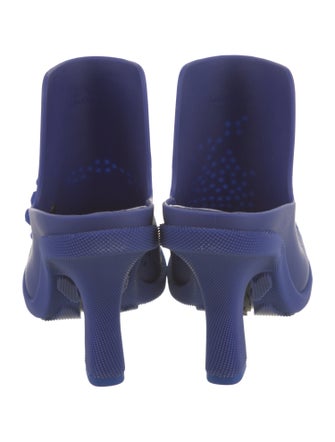 Burberry Rubber Lasercut Accents Mules