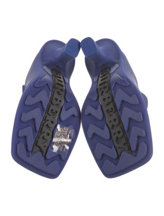 Burberry Rubber Lasercut Accents Mules