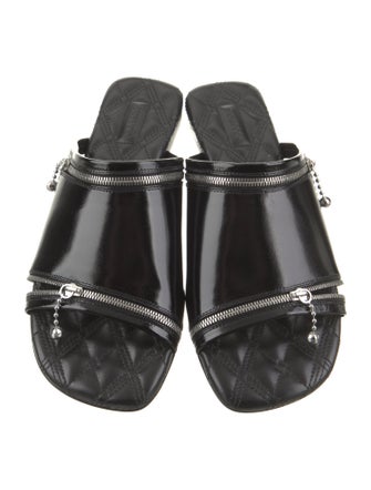 Burberry Leather Printed Slides