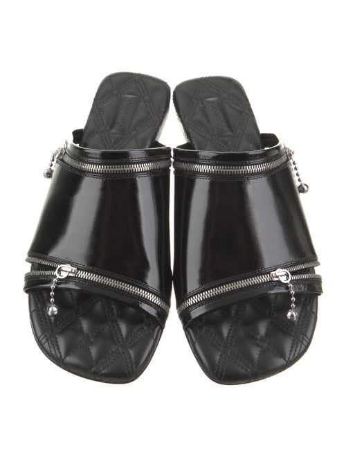 Burberry Leather Printed Slides