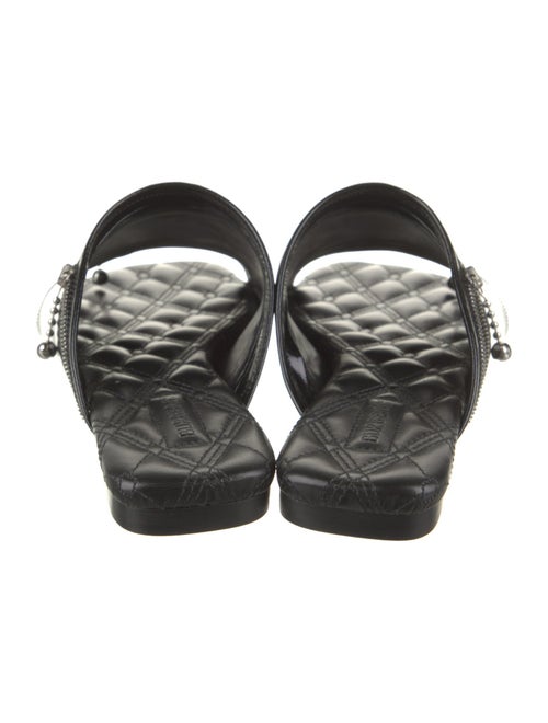 Burberry Leather Printed Slides