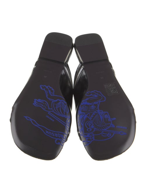Burberry Leather Printed Slides