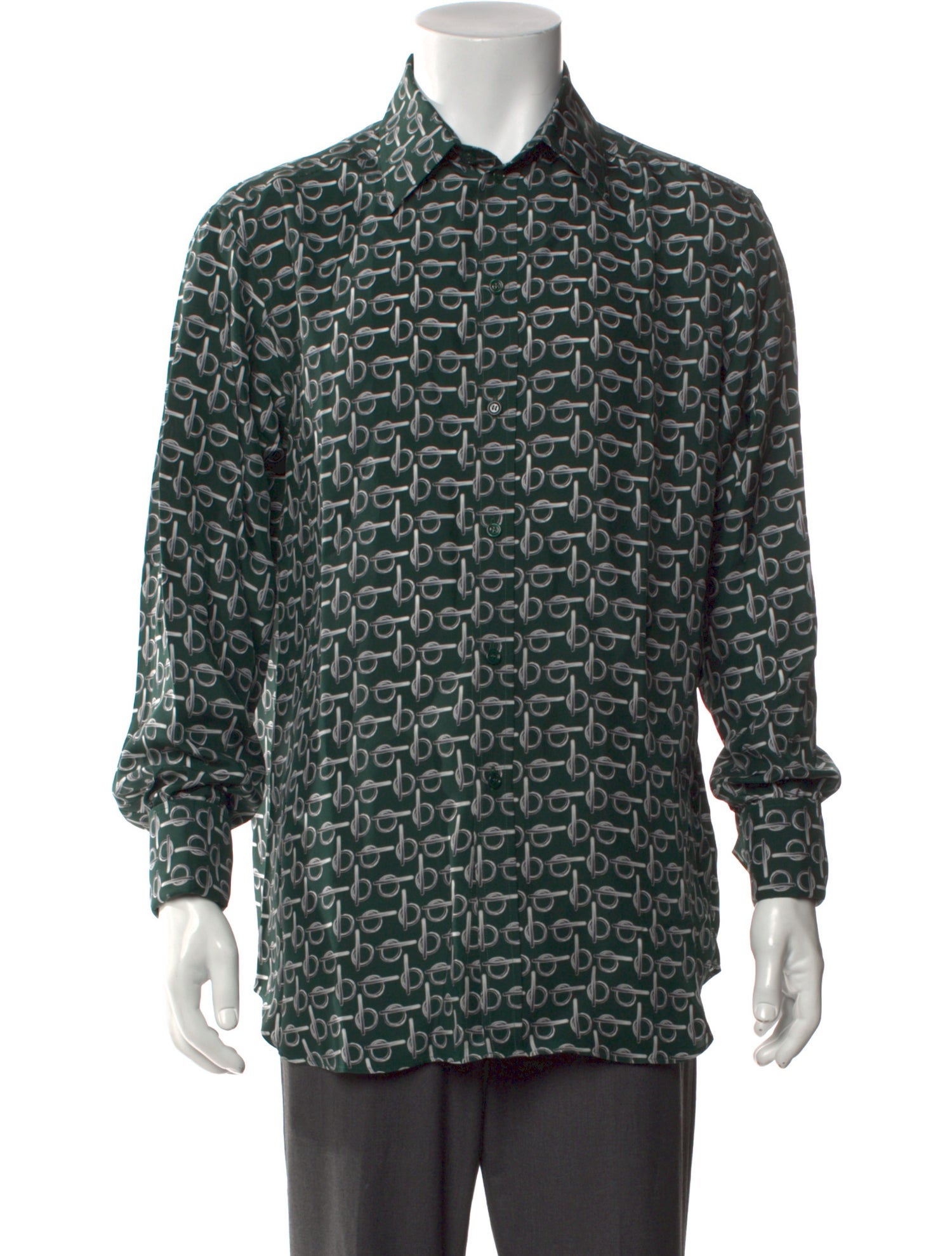 Burberry Silk Long Sleeve Shirt