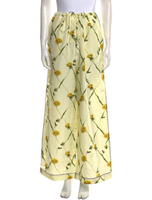 Burberry Silk Wide Leg Pants