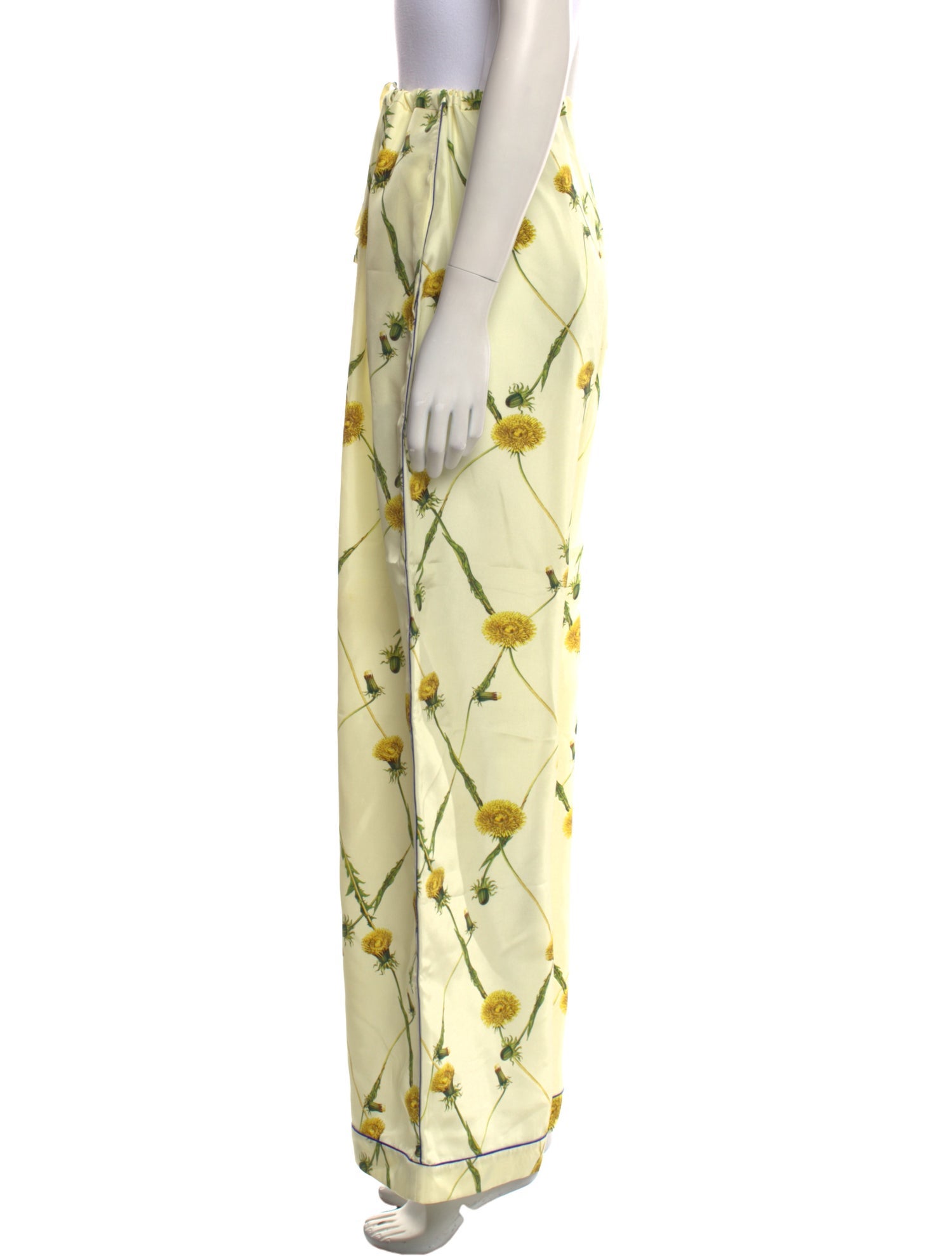 Burberry Silk Wide Leg Pants