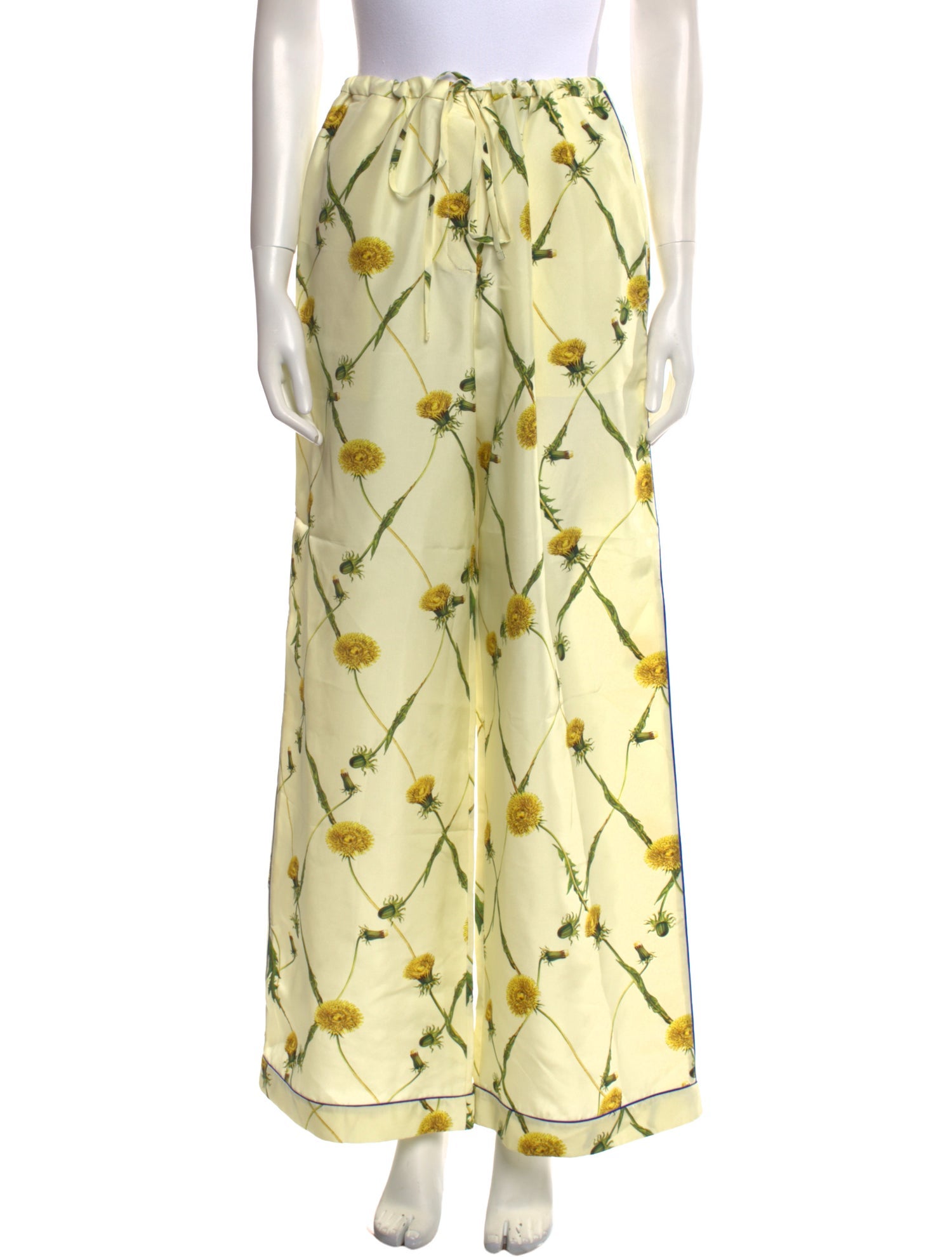 Burberry Silk Wide Leg Pants