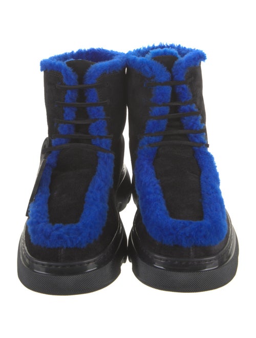 Burberry Suede Lace-Up Boots