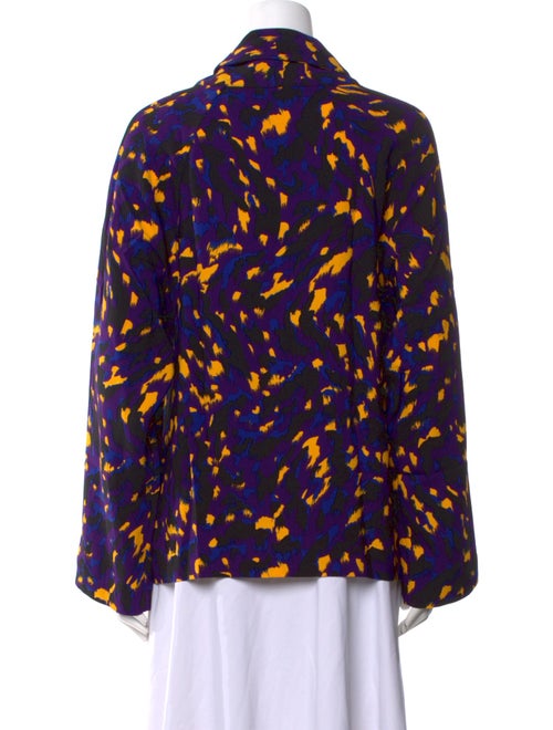 Burberry Printed Mock Neck Blouse