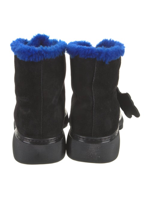 Burberry Suede Lace-Up Boots