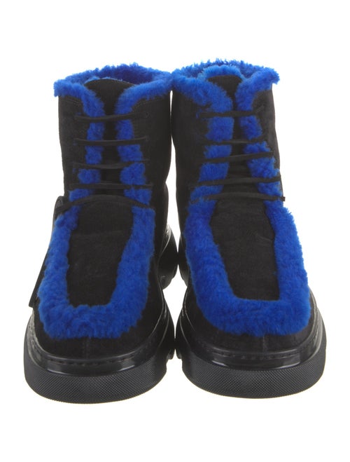 Burberry Suede Lace-Up Boots