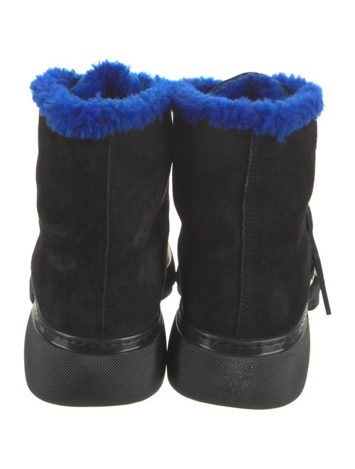 Burberry Suede Lace-Up Boots