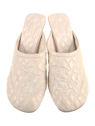 Burberry Leather Mules