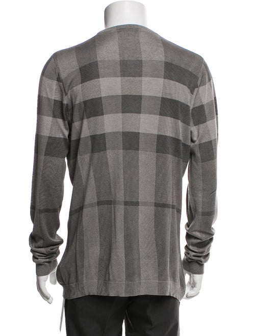 Burberry Exploded Check Pattern Silk Pullover