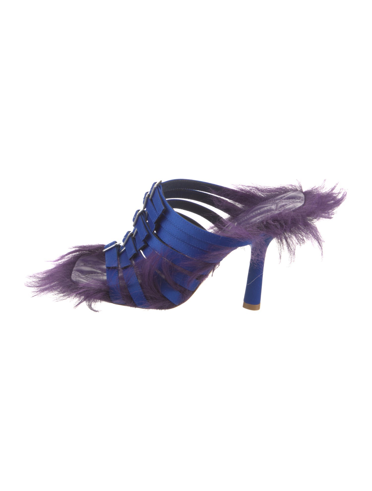 Burberry Satin T-Strap Sandals