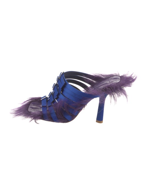 Burberry Satin T-Strap Sandals