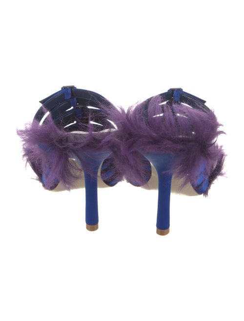 Burberry Satin T-Strap Sandals