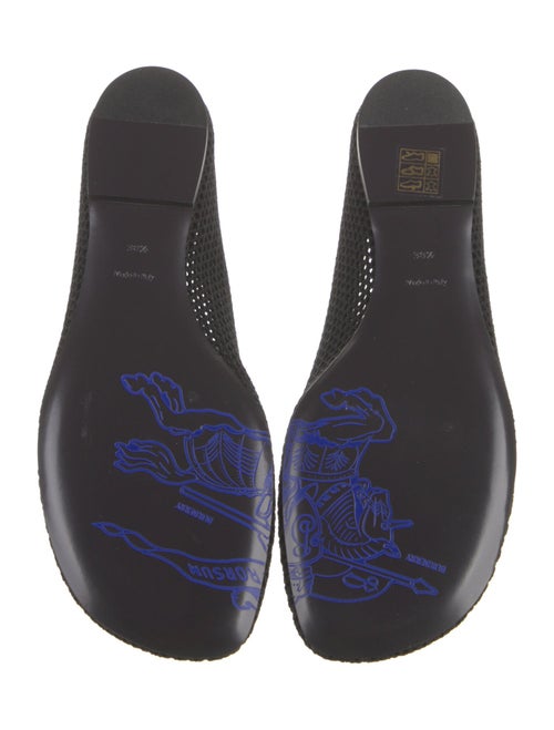Burberry Leather Mesh Accents Flats