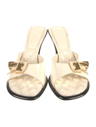 Burberry Leather Slides