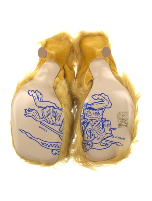 Burberry Velvet Slides