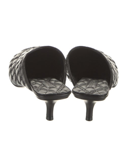 Burberry Leather Embroidered Accent Mules