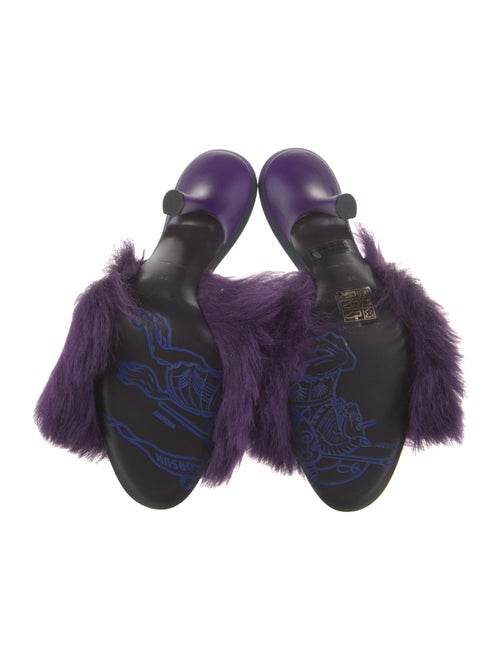 Burberry Faux Fur Slides