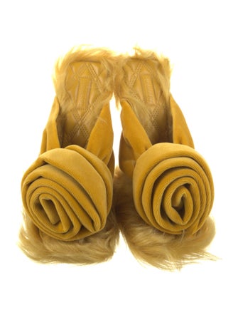 Burberry Velvet Slides