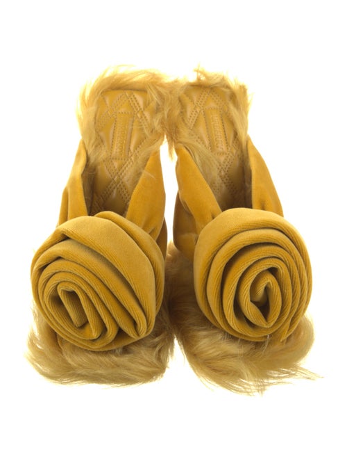 Burberry Velvet Slides