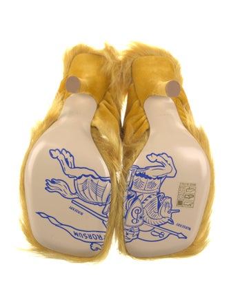 Burberry Velvet Slides