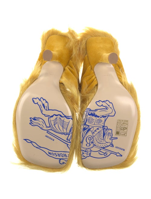 Burberry Velvet Slides