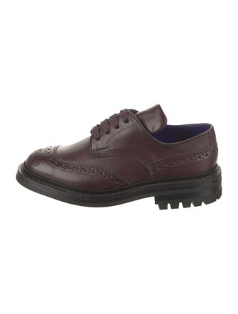 Burberry Leather Lasercut Accents Oxfords