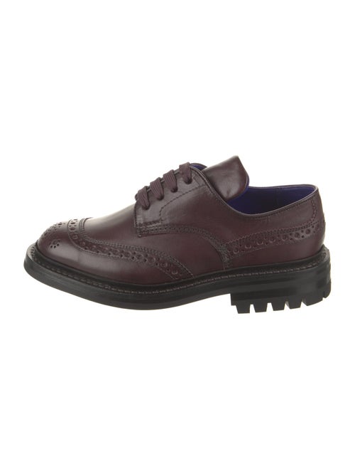 Burberry Leather Lasercut Accents Oxfords